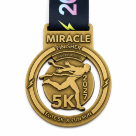 Custom 5K Fun Run Sports Medals