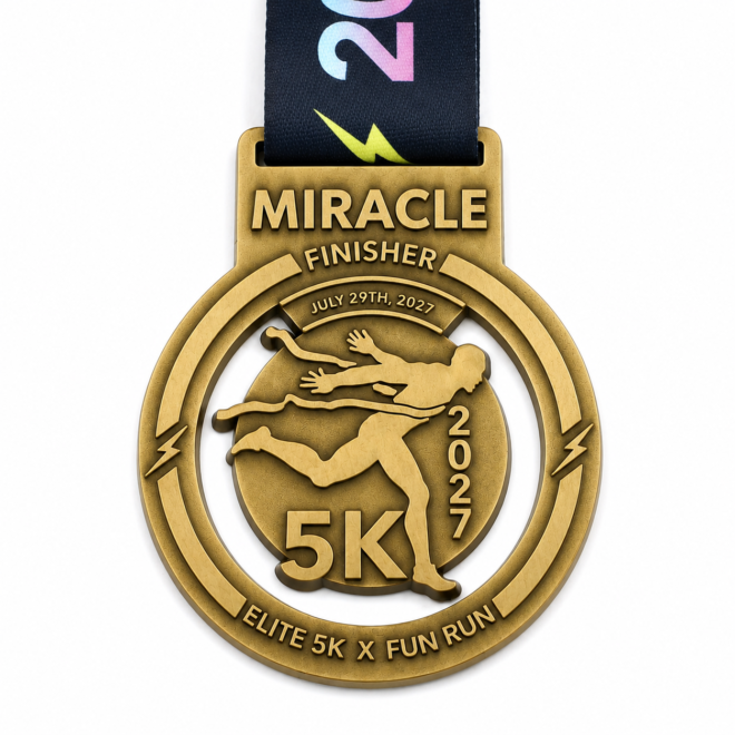 Custom 5K Fun Run Medals | Personalized Race Medals for Events