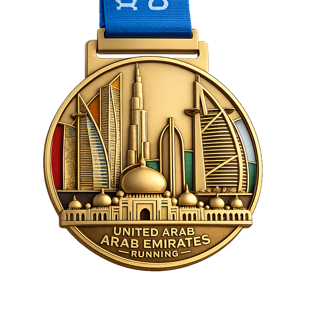 Custom UAE Running Sports Medals
