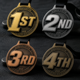 Custom 1s Place Running Medal