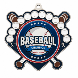Custom Baseball Championship Medals