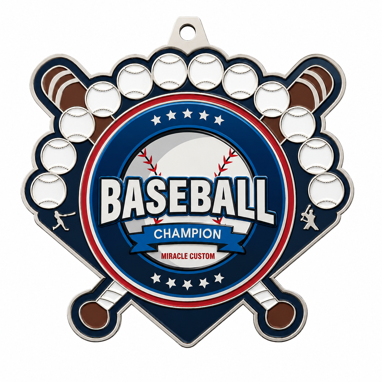 Custom Baseball Championship Medals