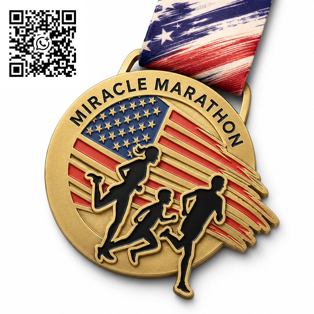 Custom 5 Mile Race Medals Personalized Finisher Medals for Running Events