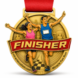 Custom Fun Run Medals Finisher Medals