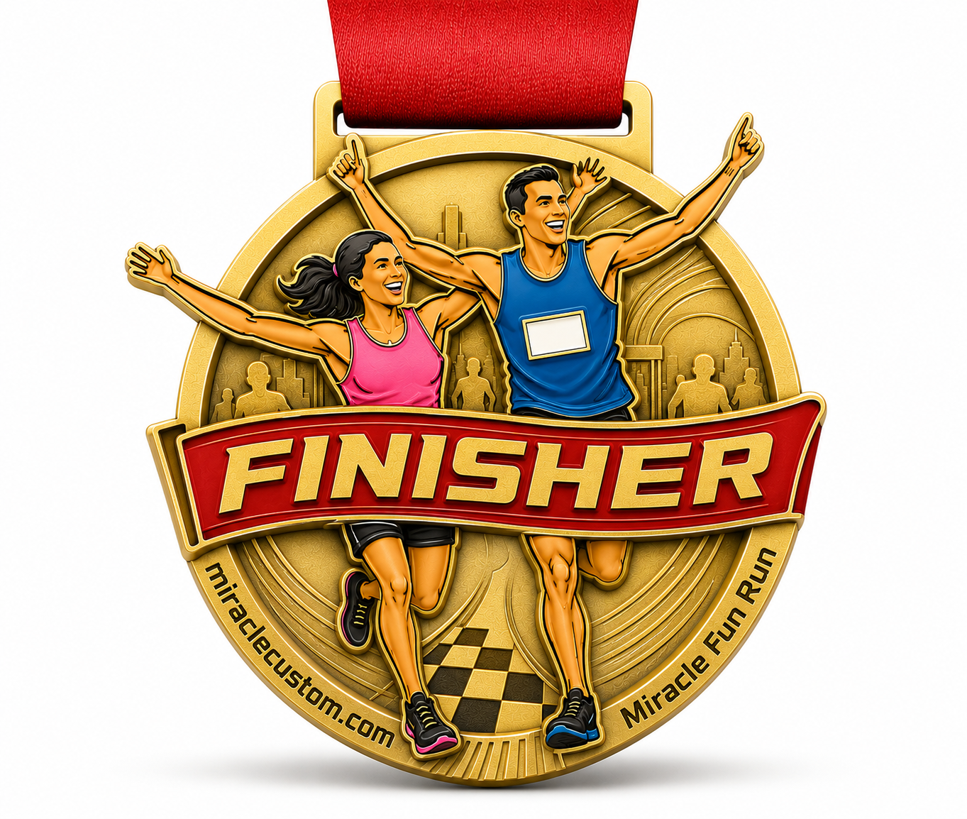 Custom Fun Run Medals Finisher Medals