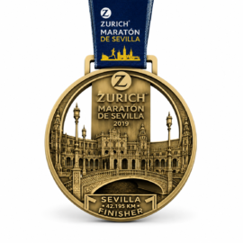 Custom Zurich Maratón de Sevilla Marathon Medals