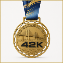 Custom Marathon Medals with Hollowed out Design